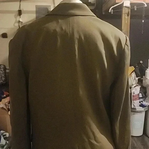 RAMY BROOK OVERSIZED OLIVE MAVE LACE UP SLEEVE BLAZER SIZE 4 - Picture 4 of 8